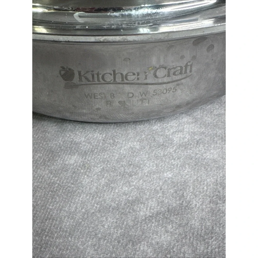 Kitchen Craft West Bend 8 Inch Skillet With Lid‎ 53095 Stainless